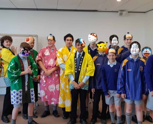 Student fun at Japan Information and Cultural Centre