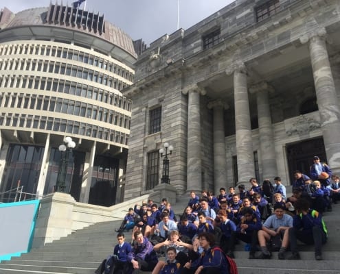 Students outside Parliament