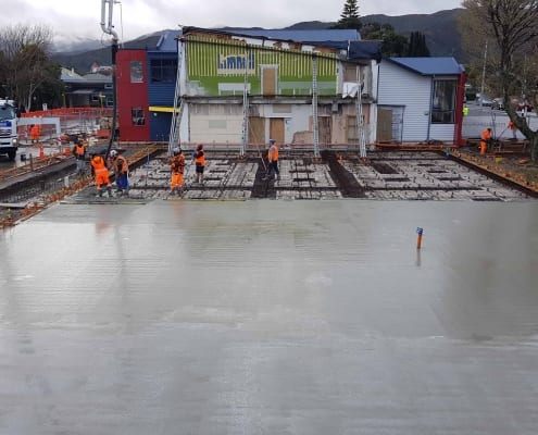 SBC C-D Block Slab pour well underway 2 Sep 2020